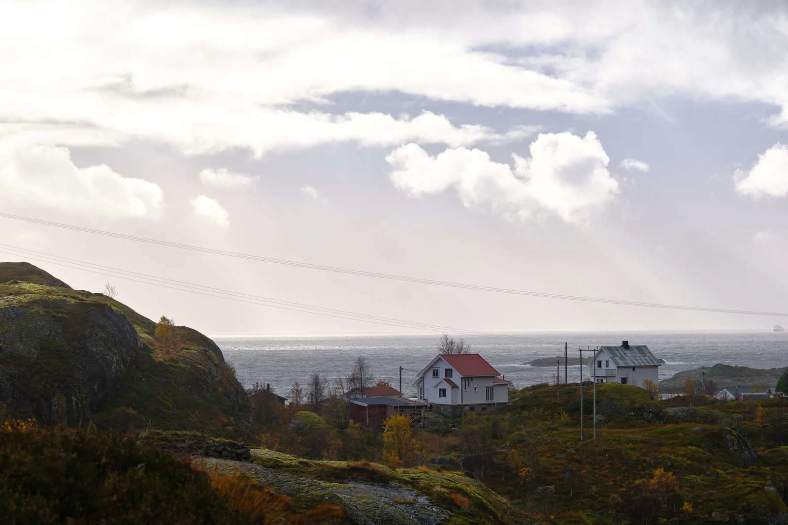 Waterfront houses in Lofoten
